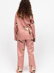 Cyberjammies Pink Minijammies Printed Long Sleeve 100% Cotton Pyjamas Set - Image 2 of 4