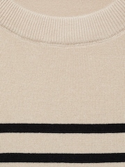Mango Natural Short Sleeve Fine Knit Jumper - Image 6 of 6