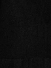 Mango Black Short Sleeve Fine Knit Jumper - Image 6 of 6