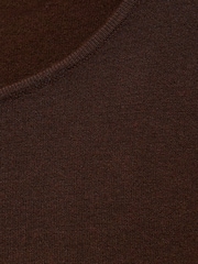 Mango Chocolate Brown Fine Knit Fitted Top - Image 6 of 6
