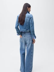 Mango Blue Denim Jacket - Image 3 of 7