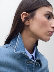 Mango Blue Denim Jacket - Image 4 of 7