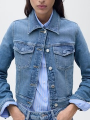 Mango Blue Denim Jacket - Image 5 of 7