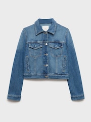 Mango Blue Denim Jacket - Image 6 of 7