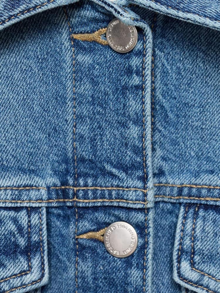 Mango Blue Denim Jacket - Image 7 of 7