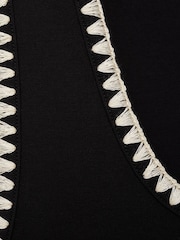 Mango Black Contrasting Trim Vest Top - Image 6 of 6