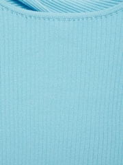 Mango Blue Short Sleeve Open Back Jumper - Image 7 of 7