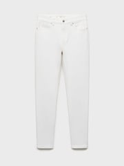 Mango White Mid Rise Skinny Jeans - Image 10 of 12