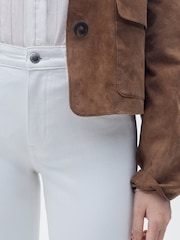Mango White Mid Rise Skinny Jeans - Image 2 of 12