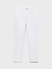 Mango White Claudia Slim-Fit Cropped Jeans - Image 5 of 6
