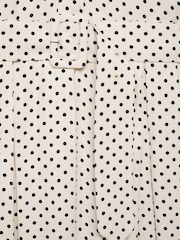 Mango Cream Polka Dot Short Sleeve Shirt Midi Dress - Image 6 of 6