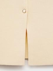Mango Cream Fine Knit Waistcoat - Image 6 of 6