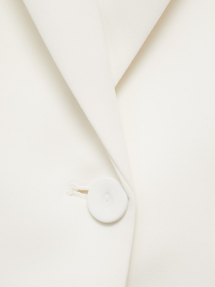 Mango Cream Structured Suit Jacket - Image 6 of 6