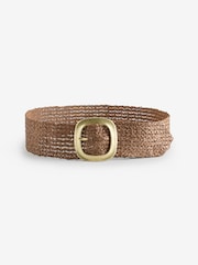 Mango Dark Brown Jute Belt - Image 1 of 1