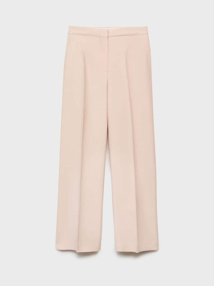 Mango Cream Straight Suit Trousers - Image 6 of 6