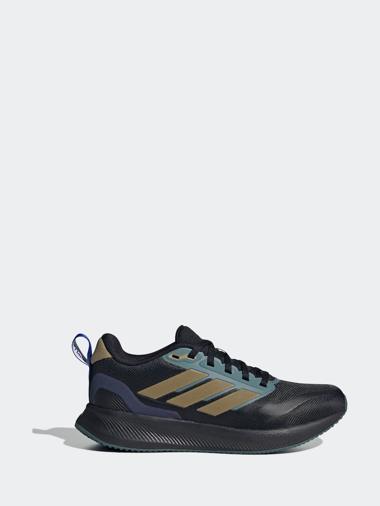 adidas Black Runfalcon 5 Lace Running Junior Trainers - Image 1 of 9 adidas Black Runfalcon 5 Lace Running Junior Trainers - Image 1 of 9
