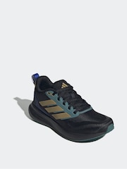 adidas Black Runfalcon 5 Lace Running Junior Trainers - Image 3 of 9
