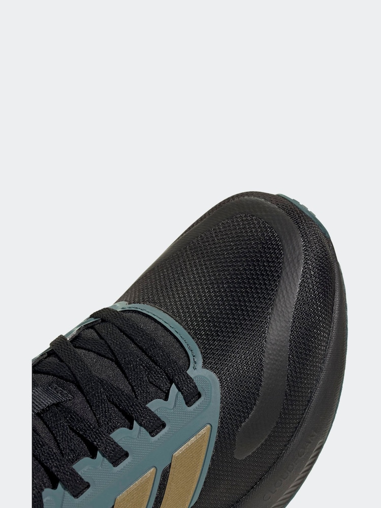 adidas Black Runfalcon 5 Lace Running Junior Trainers - Image 9 of 9