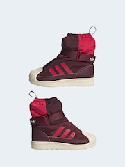 adidas Originals Red Superstar 360 Winterized Kids Boot - Image 6 of 11