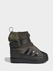أخضر - adidas Originals Superstar 360 Infant Boot Trainers - صورة 1 من 10