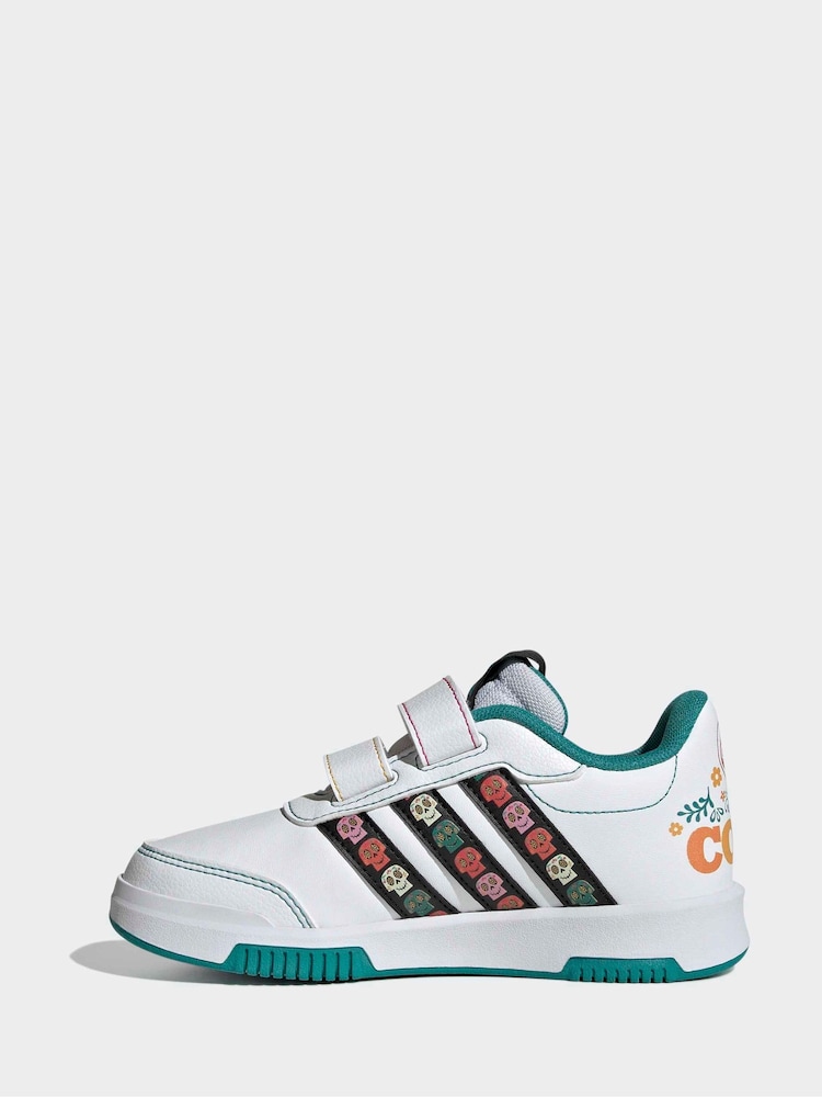 adidas White Disney Coco Tensaur Hook and Loop Kids Trainers - Image 2 of 9 adidas White Disney Coco Tensaur Hook and Loop Kids Trainers - Image 2 of 9