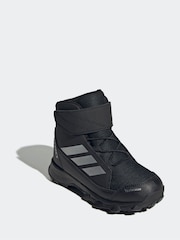 adidas Black Terrex Snow CF CLIMAWARM Cosy Winter Kids Boots - Image 3 of 9