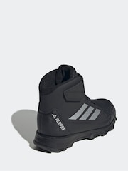 adidas Black Terrex Snow CF CLIMAWARM Cosy Winter Kids Boots - Image 4 of 9