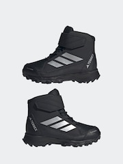 adidas Black Terrex Snow CF CLIMAWARM Cosy Winter Kids Boots - Image 7 of 9