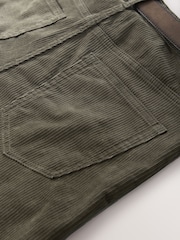 Stone Straight Fit Belted Corduroy Trousers - Image 10 of 11