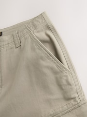 Stone Cotton Stretch Cargo Trousers - Image 1 of 7