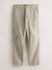 Stone Cotton Stretch Cargo Trousers - Image 3 of 7