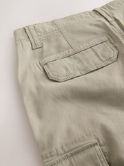 Stone Cotton Stretch Cargo Trousers - Image 5 of 7