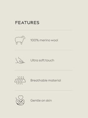 Rust Red Chevron - Regular Fit Signature 100% Merino Wool Quarter Zip Long Sleeve Polo Shirt - Imagen 4 de 8