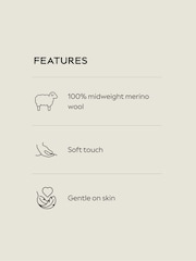 Chocolate marrom - Suéter de lã merino de corte regular, peso médio, com zíper frontal até o peito.100 - Imagem 5 de 5