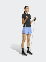 adidas Blue AOP Pacer Shorts - Image 3 of 6