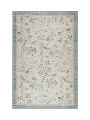 Hug Rug Green Floral British Made Washable English Floral Rug - Image 2 of 4