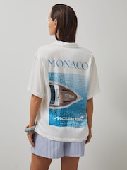 Reiss White Monaco McLaren F1 Team GP Shirt - Image 5 of 8