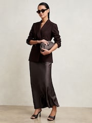 Reiss Mauve Saskia Silk Slip Maxi Skirt - Image 3 of 7