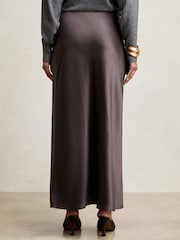Reiss Mauve Saskia Silk Slip Maxi Skirt - Image 6 of 7