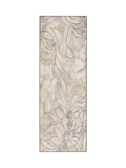 Hug Rug Natural and Grey British Made Washable Art Floral Rug - Image 6 of 6