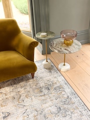 Hug Rug Gold and Grey British Made Washable Baroque Rug - Image 2 of 6