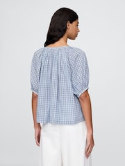 Azul - Gap DÔEN Gingham Blouse - Imagen 2 de 6