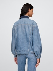 Gap Blue DÔEN Oversized Icon Denim Jacket - Image 2 of 6