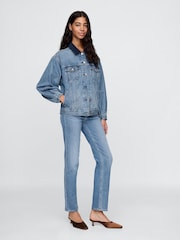 Gap Blue DÔEN Oversized Icon Denim Jacket - Image 3 of 6