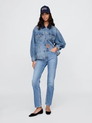 Gap Blue DÔEN Oversized Icon Denim Jacket - Image 4 of 6