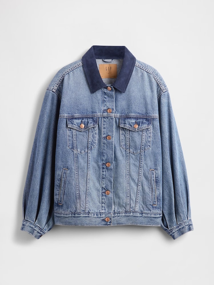 Gap Blue DÔEN Oversized Icon Denim Jacket - Image 6 of 6