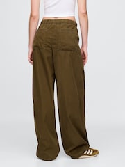 Gap Green Low Waisted Barrel Parachute Trousers - Image 2 of 5