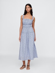 Gap Blue DÔEN Floral Maxi Dress - Image 1 of 9