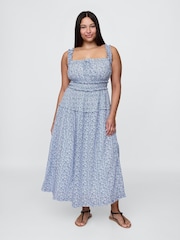 Gap Blue DÔEN Floral Maxi Dress - Image 4 of 9