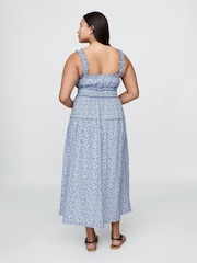 Gap Blue DÔEN Floral Maxi Dress - Image 5 of 9